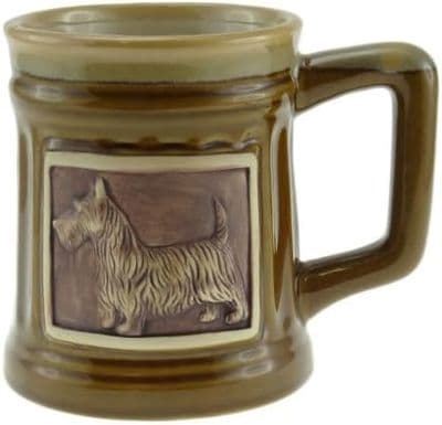 Coffee Mug | Colour: Brown Dog | Premium Stoneware | Dishwasher Safe | Ceramic Cup | Gift Box