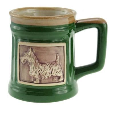 Coffee Mug | Colour: Green Dog | Premium Stoneware | Dishwasher Safe | Ceramic Cup | Gift Box