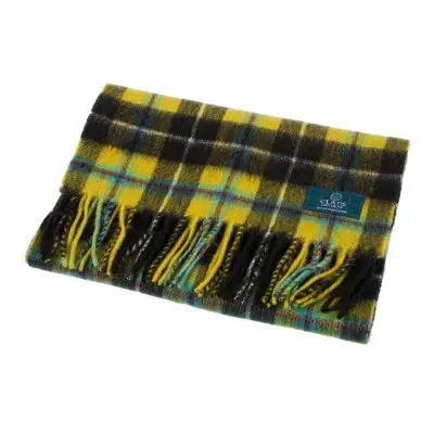 Cornish National Tartan Scarf | 100% Lambswool | Luxury Scottish Scarf | Excellent Size