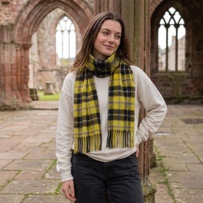 Cornish National Tartan Scarf | 100% Lambswool | Luxury Soft | Excellent Size |