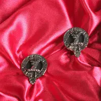 Crawford Clan Crest Cufflinks - Traditional Shirt Accessory - Scottish Heritage - Made in Scotland