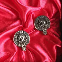 Cunningham Clan Crest Cufflinks - Traditional Shirt Accessory - Scottish Heritage - Made in Scotland