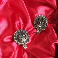 Douglas Clan Crest Cufflinks - Traditional Shirt Accessory - Scottish Heritage - Made in Scotland