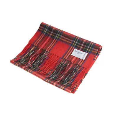 Edinburgh 100% Lambswool Tartan Scarf | Stewart Royal