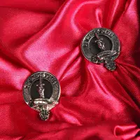 Erskine Clan Crest Cufflinks - Traditional Shirt Accessory - Scottish Heritage - Made in Scotland
