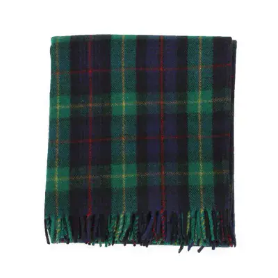 Farquharson Tartan Blanket - Wool Blend - Luxury Scottish Blanket - For Any Occasion