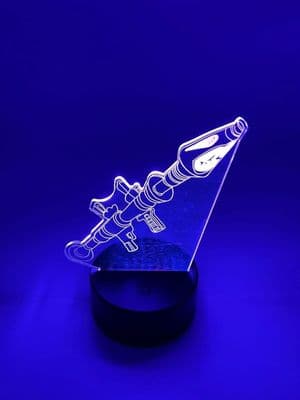 Fortnite 3D Night Lamp - 7 Colour Change - Touch Control - Bedside Night Light