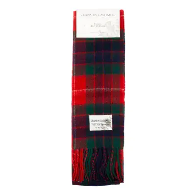 Fraser Red Modern Tartan Scarf - 100% Cashmere - Finest Luxury Scottish Scarf - For Any Occasion