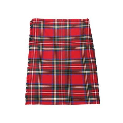 Gents 8 Yard Kilt | Royal Stewart Tartan | Traditional Deluxe Scottish Kilt