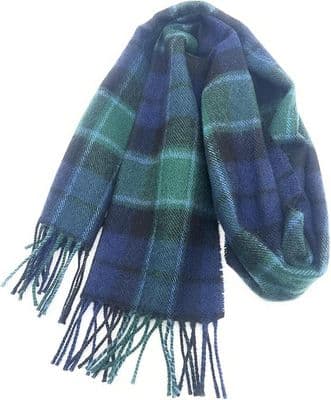 Graham of Menteith Modern Tartan Scarf - 100% Lambswool - Luxury Soft Scarf - For Any Occasion