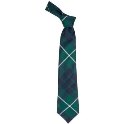 Hamilton Green Modern Tartan Tie - 100% Wool - Traditional Neck Tie - Suitable For Any Occasion