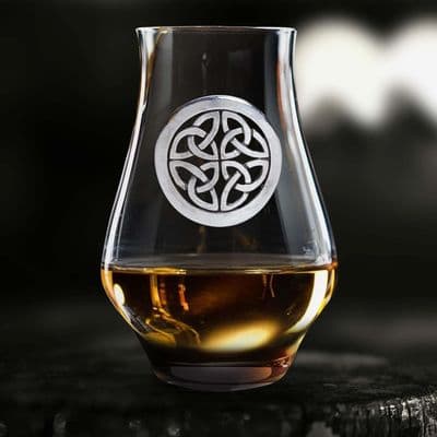 Handmade Celtic Knot Connoisseur Whisky Glass (175ml)