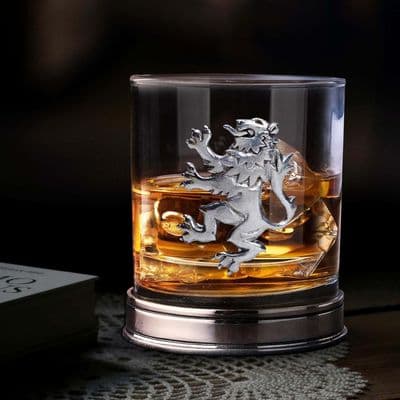 Handmade Lion Rampant Whisky Glass (340ml)