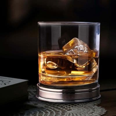 Handmade Pewter Whisky Glass (340ml)