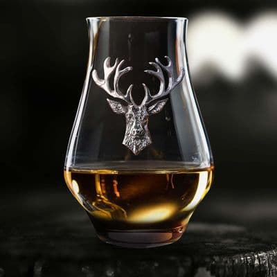 Handmade Stag Connoisseur Whisky Glass (175ml)