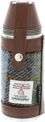 Harris Tweed 8oz Hunting Flask Set Gift Boxed - MacLeod Tartan
