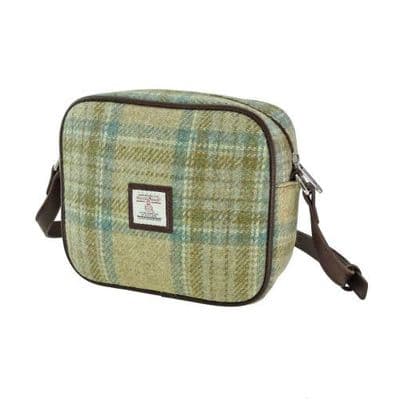 Harris Tweed Beige Stewart Tartan Mini Shoulder Bag