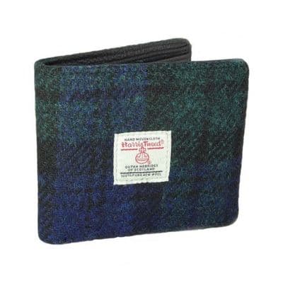Harris Tweed Black Watch Tartan Bi-Fold Wallet