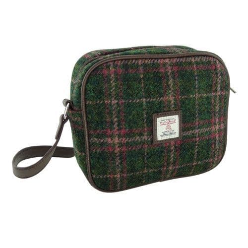 Harris Tweed Baker Boy - Green Plum Check main image 0