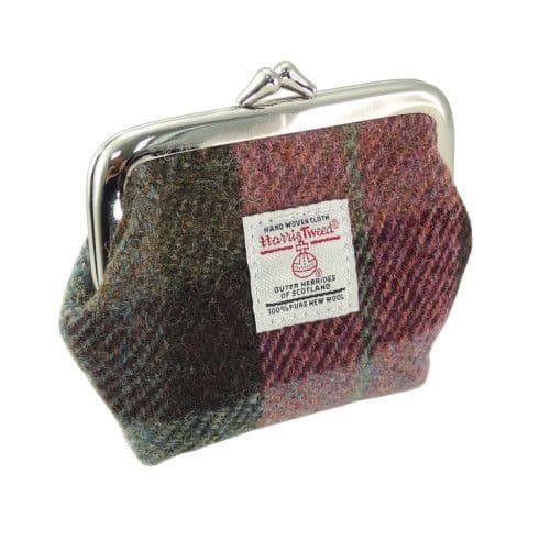 Small Clasp Purse - Black Watch Tartan Harris Tweed®