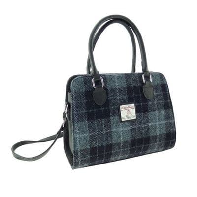Harris Tweed Grey/Black Tartan Tote Bag