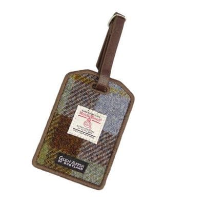 HARRIS TWEED LUGGAGE TAG - MACLEOD TARTAN
