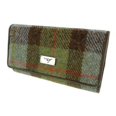 Harris Tweed MacLeod Tartan Long Wallet Purse