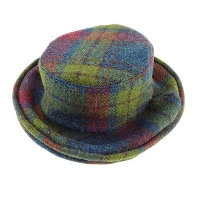 Harris Tweed Multi Colour Tartan Bucket Hat