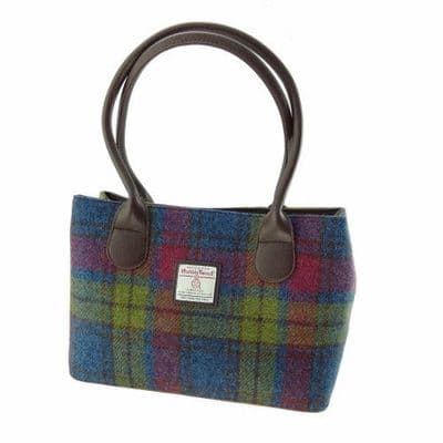 Harris Tweed Multi Colour Tartan Classic Handbag