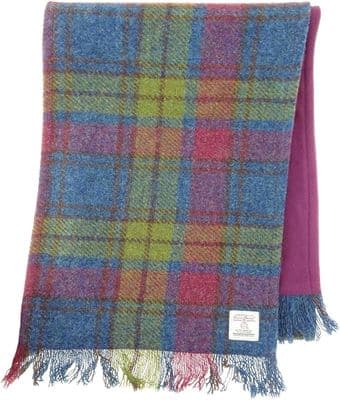 Harris Tweed Multi Colour Tartan Scarf
