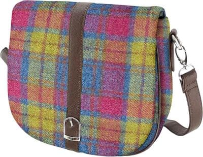 Harris Tweed Multi Colour Tartan Shoulder Bag