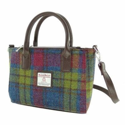 Harris Tweed Multi Colour Tartan Tote Handbag