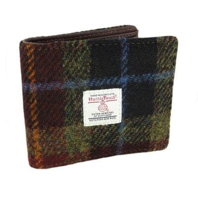 Harris Tweed Rust Check Bi-Fold Wallet