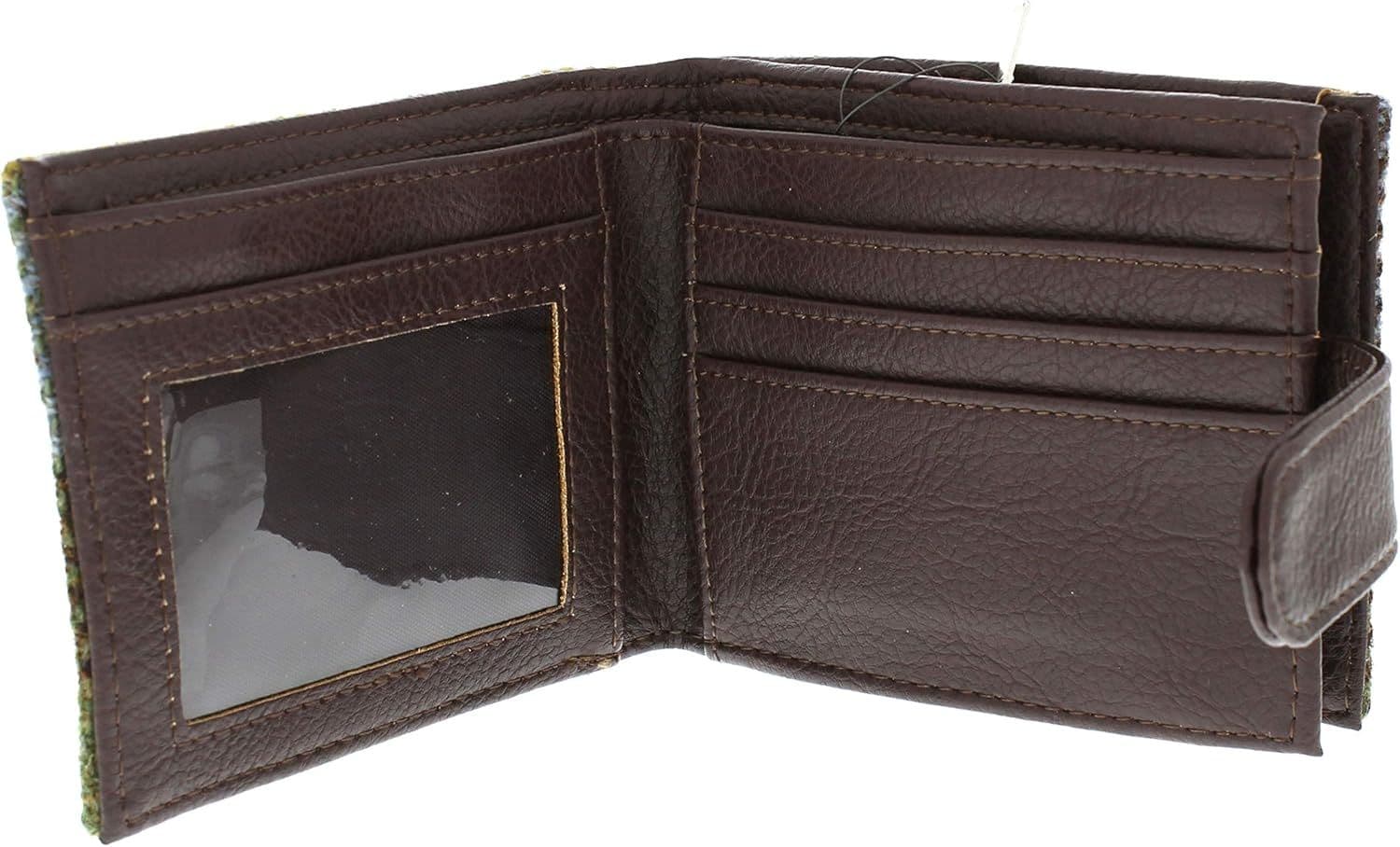 Harris Tweed Rust Check Coin Wallet