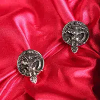 Hay Clan Crest Cufflinks - Traditional Shirt Accessory - Scottish Heritage - Made in Scotland