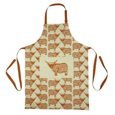Highland Cow Scottish Repeat Apron