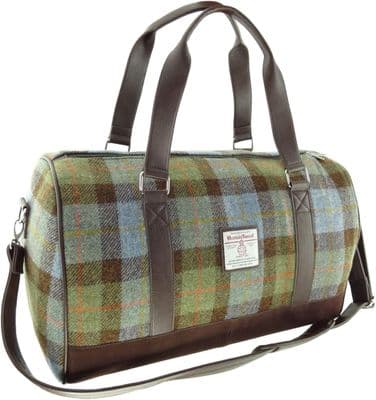 Holdall Bag | Premium Harris Tweed | MacLeod Tartan | Essential Travel Bag | Weekend Getaway