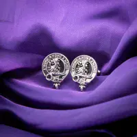 Home Clan Crest Cufflinks - Traditional Shirt Accessory - Scottish Heritage - Made in Scotland