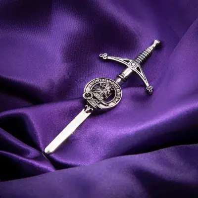 Home Clan Kilt Pin - Traditional Scottish Surname Sword Brooch - Made in Scotland