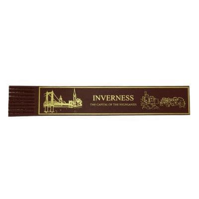 Inverness Leather Bookmark - Famous City - Scotland