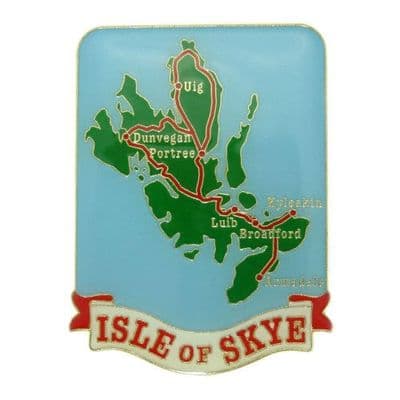 Isle of Skye Scottish Metal Enamel Hand Painted Fridge Magnet