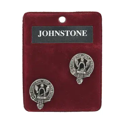 Johnstone Clan Crest Cufflinks - Traditional Shirt Accessory - Scottish Heritage - Made in Scotland