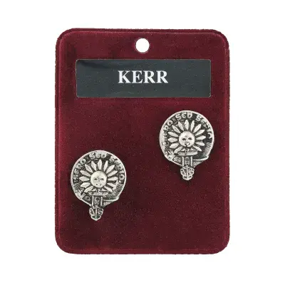 Kerr Clan Crest Cufflinks - Traditional Shirt Accessory - Scottish Heritage - Made in Scotland