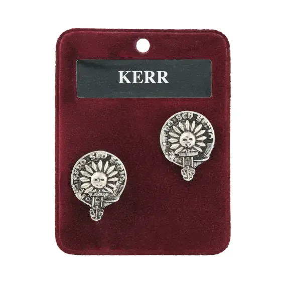 Kerr Clan Crest Cufflinks - Traditional Shirt Accessory - Scottish Heritage - Made in Scotland