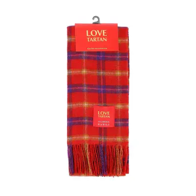 Lambswool Scottish Tartan Clan Scarf - Love Tartan - Luxury Soft Feel - For Any Occasion