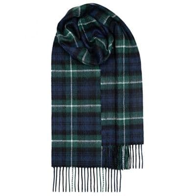 Lamont Modern Tartan Scarf - 100% Lambswool - Luxury Scottish Scarf - Suitable For Any Occasion