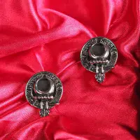 Leask Clan Crest Cufflinks - Traditional Shirt Accessory - Scottish Heritage - Made in Scotland