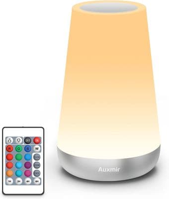 LED Touch Bedside Table Lamp | Remote Control Colour Change | Dimmable Light