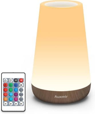 LED Touch Bedside Table Lamp | Remote Control Colour Changing Dimmable Lamp
