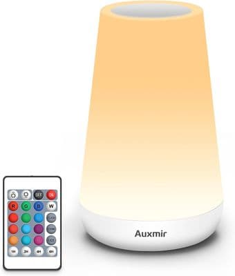 LED Touch Bedside Table Lamp Remote Control Colour Changing Dimmable Light Lamp